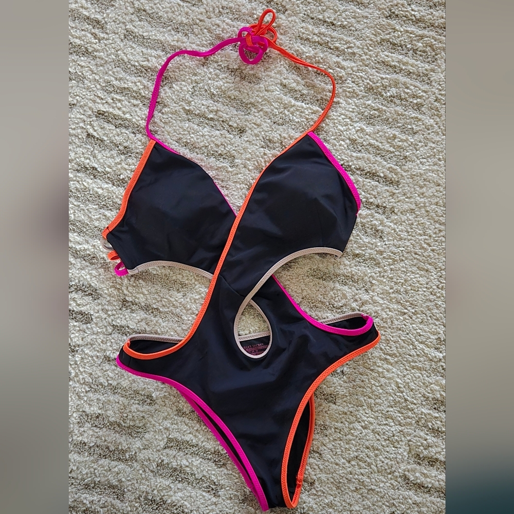 Victoria's Secret Neon Cut Out Swimsuit